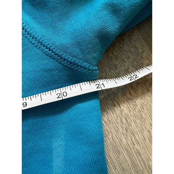 Vintage DEVIL NUT Blue Fun Graphic Hoodie Sweatshirt Woman Size M - Picture 8 of 9